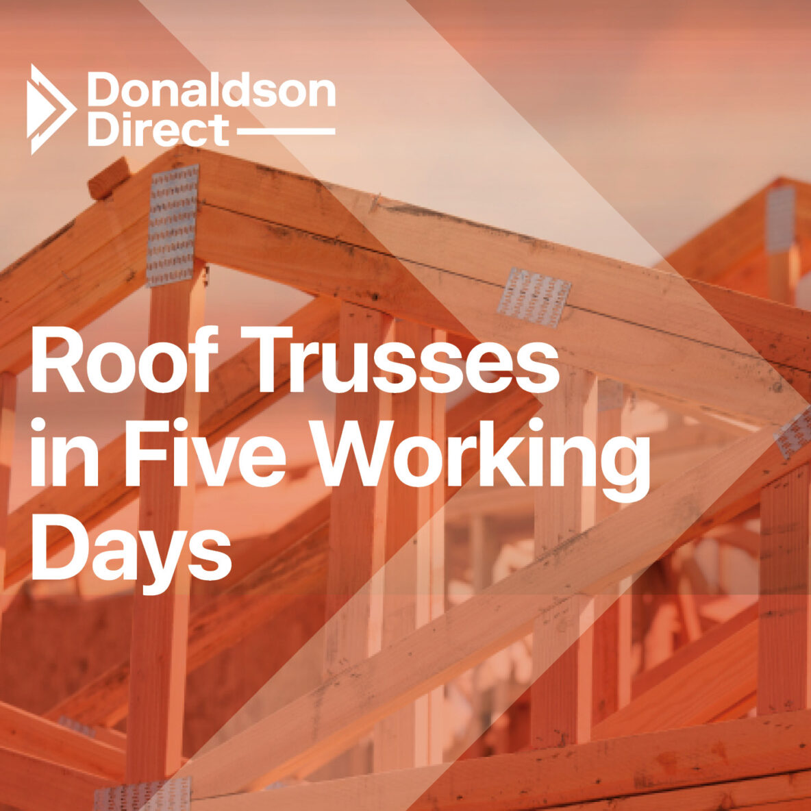 Roof trusses showing five working day delivery